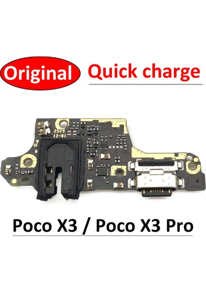 USB Şarj Portu Dock Jak Konnektörü Şarj Kurulu Flex Kablo Mic Mikrofon ile Xiaomi Poco X3 Nfc X3 Pro (Yurt Dışından)