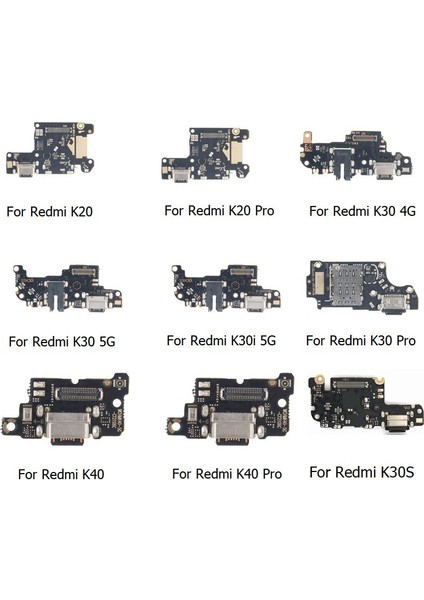 Xiaomi Redmi Için K20 K30 K40 K30I K30S Pro 4g 5g USB Şarj Standı Kurulu Konnektörü Şarj Cihazı Bağlantı Noktası Flex Kablo (Yurt Dışından)