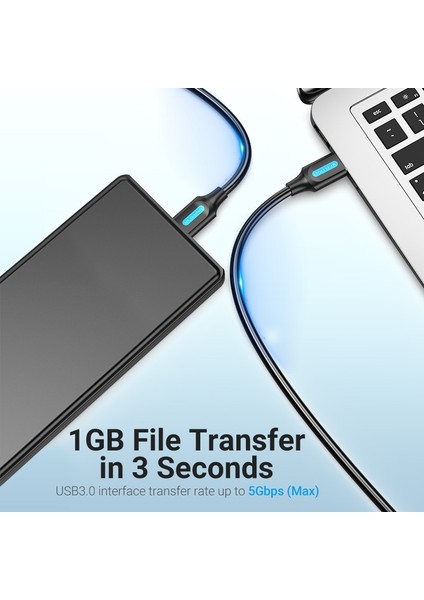 Vention Mikro USB 3.0 Kablosu 3A Hızlı Şarj Veri Kablosu Cep Telefonu Kabloları Samsung Not 3 S5 Toshiba Sony USB Mikro B Kablosu (Yurt Dışından)