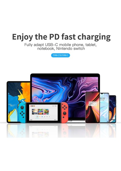 65W USB C USB C Tipi Kablo Pd USB C Kablosu Usb-C 5A Tip-C Kablo iphone 11 12 13 Xiaomi Samsung Macbook iPad USB C Kablosu (Yurt Dışından)