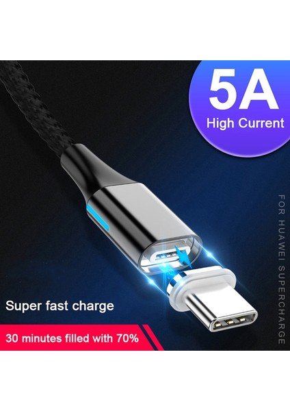 5A Manyetik Kablo Mikro USB Tip C Süper Hızlı Şarj Huawei P30 Samsung Xiaomi Redmi Note 8 Pro iphone Xr USB Kablosu (Yurt Dışından) fiyatları