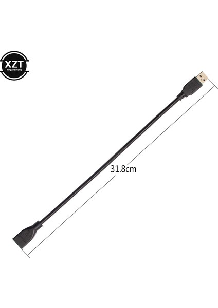 USB Erkek Kadın Uzatma Kablosu Adaptör Kablosu Esnek Metal Hortum 4 Bakır Çekirdek USB 2.0 Tel (Yurt Dışından)