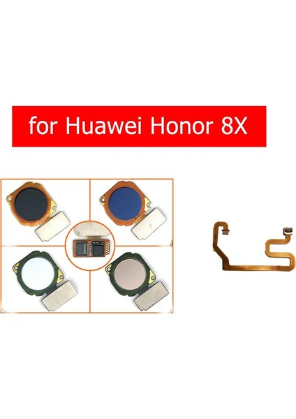 Huawei Onur Için 8x Parmak Izi Anahtar Tarayıcı Ana Düğme Flex Kablo Dokunmatik Kımlık Sensörü Dönüş Flex Kablo Onur 8x Onarım Parçaları (Yurt Dışından)