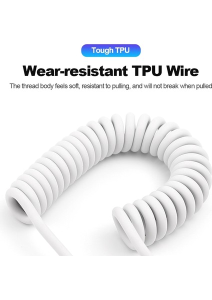 66W USB Tip C Hızlı Şarj Kablosu Xiaomi Poco Bahar Mikro USB Tel Hızlı Şarj Geri Çekilebilir Telefon Şarj Kablosu (Yurt Dışından)