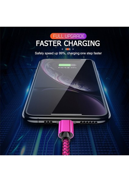 20CM 1m 2m 3m 3A Hızlı Şarj Aleti Kablosu iPhone 11 Pro Xs Max x 8 7 6s 6 Artı 5 iPad Hızlı Şarj Orijinal Uzun Tel Veri Kablosu (Yurt Dışından)