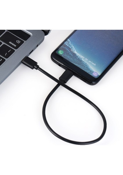 30 cm Tip C (Usb-C) Mikro USB Erkek Sync Şarj Otg Hızlı Şarj Kablosu Kablosu Adaptörü Cep Telefonları Için Veri Kablosu Konektörü (Yurt Dışından)