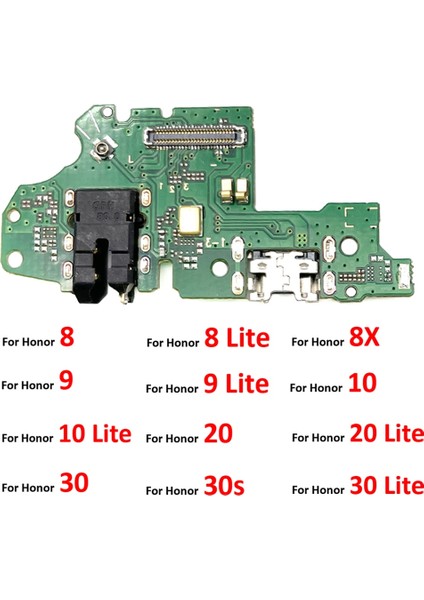 USB Güç Şarj Konnektörü Fiş Bağlantı Noktası Dock Flex Kablo Huawei Onur 20 5A 5x 10 9x 8x 8 9 30 Lite 9s 30S (Yurt Dışından)