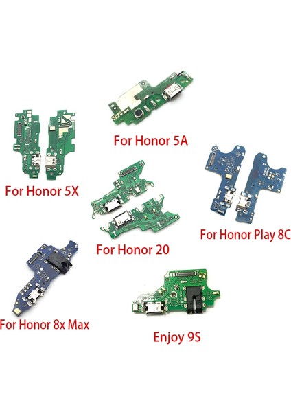 USB Güç Şarj Konnektörü Fiş Bağlantı Noktası Dock Flex Kablo Huawei Onur 20 5A 5x 10 9x 8x 8 9 30 Lite 9s 30S (Yurt Dışından)