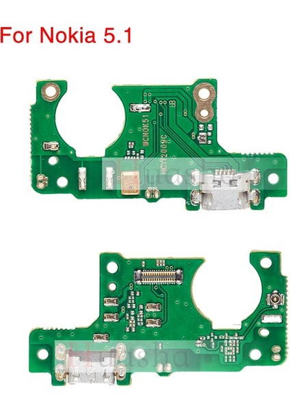 Adet USB Şarj Aleti Kurulu Nokia 5 5.1 6 6.1 Artı Yuva Konnektörü Şarj Portu Flex Kablo (Yurt Dışından)