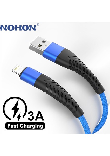 1m 2m 3m Hızlı Şarj USB Kablosu iPhone 14 13 12 11 Pro Max Xs x Xr 8 7 6 6s Artı Se 2 Apple iPad Uzun Telli Veri Şarj Cihazı Kablosu (Yurt Dışından)