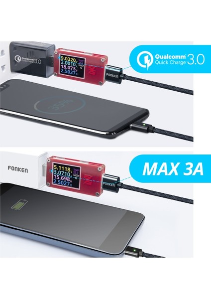 Manyetik Mikro USB Kablosu Mıknatıs USB Tip C Telefon Kablosu Için Şarj 3A Mobil Hızlı Şarj Kablosu Android Hızlı Veri Kabloları (Yurt Dışından) fiyatları