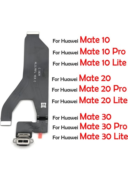Yeni USB Dock Şarj Şarj Portu Flex Kablo Modülü Kurulu Huawei Mate S 7 8 9 10 20 Pro 30 Lite 20X Yedek (Yurt Dışından)