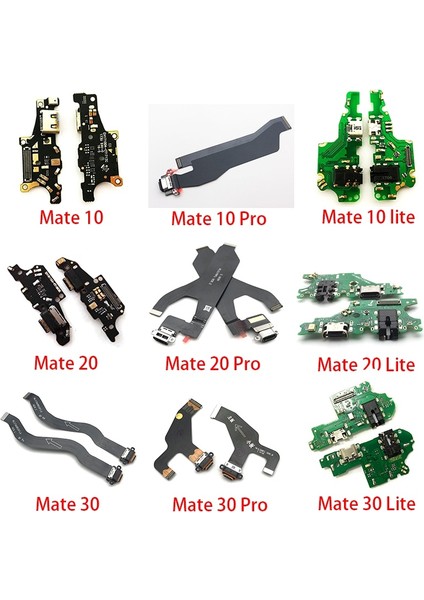 Yeni USB Dock Şarj Şarj Portu Flex Kablo Modülü Kurulu Huawei Mate S 7 8 9 10 20 Pro 30 Lite 20X Yedek (Yurt Dışından)