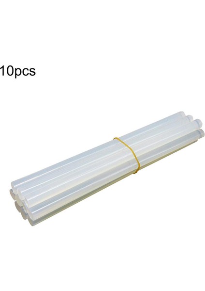 10 Adet 7X220MM Şeffaf Yapıştırıcı Sıcak Tutkal Sopa Dıy El Sanatları Tamir Malzemeleri (Yurt Dışından)
