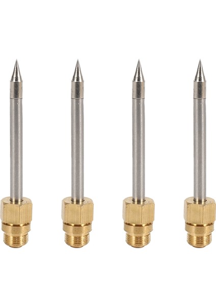 4x 510 Arayüzü Havya Ucu Mini Taşınabilir USB Havya Ucu Kaynak Rework Aksesuarları, Sivri (Yurt Dışından)