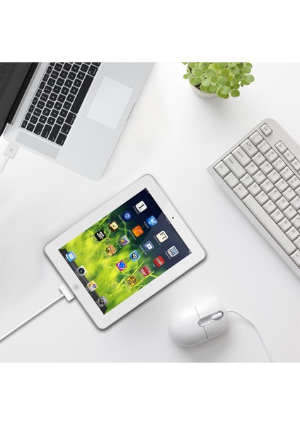Adet 3.2 Feet 1m Beyaz Renkli USB Senkronizasyon ve Şarj Kablosu Apple IPhone 4/4s, IPhone 3g/3gs, iPad 1/2/3, Ipod Için (Yurt Dışından)