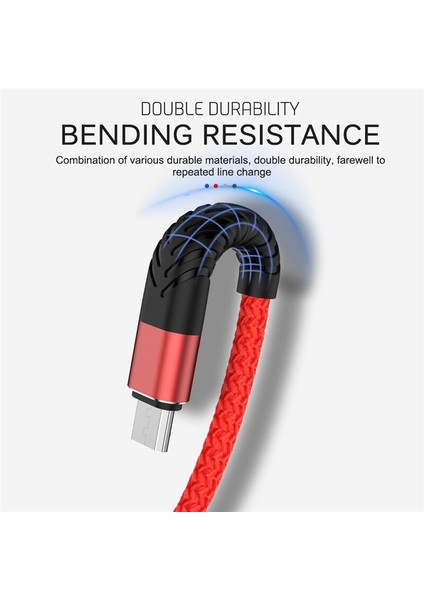 20CM 1m 2m 3m Veri Mikro USB Kablosu Hızlı Şarj Cihazı Mikro USB Kablosu Samsung S7 S6 Xiaomi Redmi Not 5 Pro Android Telefon Uzun Tel (Yurt Dışından)