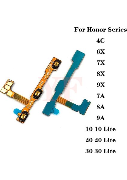 Güç Açık Kapalı Ses Düğmesi Yan Anahtar Anahtarı Flex Kablo Huawei Onur 4c 6x 7x 7c 7A 7s 8 8x 9 9x 10 20 20S 20I 30 30S Lite Pro (Yurt Dışından)