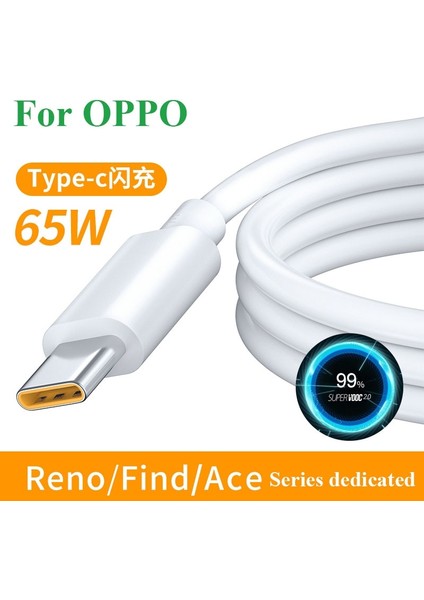 65W Süper Vooc C Tipi Kablo Hızlı Şarj Cihazı 3.0 Oppo R17 Reno4 Ace2 Bul X3 X2 Reno 6 Pro 5g 5 4 3 F19 Realme Oneplus Telefonları (Yurt Dışından)