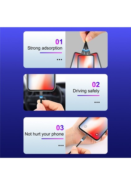 Gtwın Manyetik Kablo Mikro USB C Tipi Şarj Cihazı iPhone Samsung Xiaomi Için Mıknatıs USB Kablosu Hızlı Şarj Telefon Şarj Kablosu Tel (Yurt Dışından) fiyatları