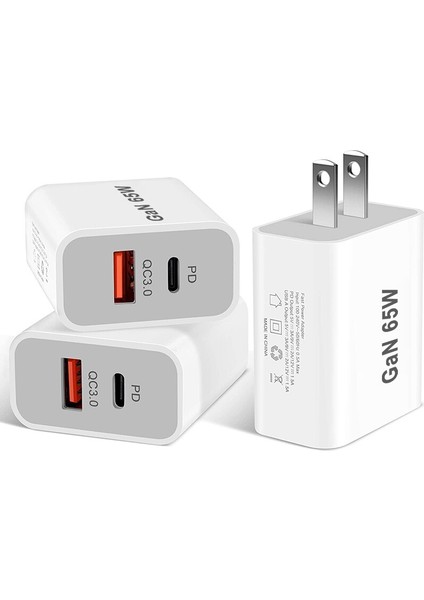 65W Gan USB C Şarj Cihazı Qc3.0 USB Tip C Hızlı Şarj Cihazı iPhone 13 12 Pro Max Huawei Samsung S22 Xiaomi Mini 10 Pd Hızlı Şarj Cihazı (Yurt Dışından) modelleri