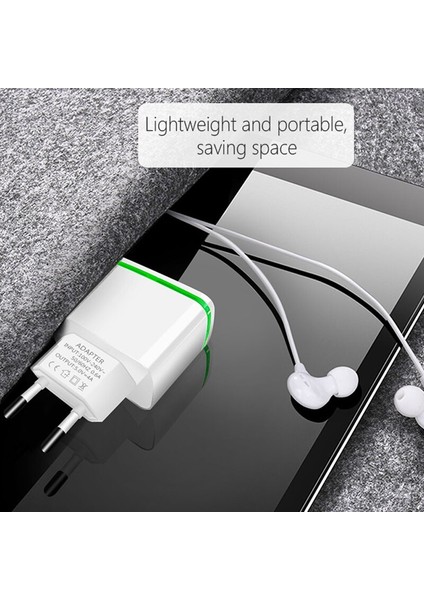 Cep Telefonu Şarj Cihazı 4 USB Hızlı Şarj Seyahat Şarj Adaptörü iPhone Samsung Android Tip-C Mikro Kablo Çift USB Şarj Cihazları (Yurt Dışından) fırsatları