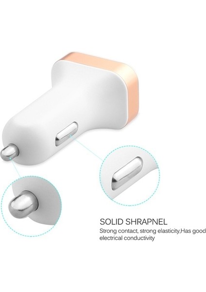 Çift Bağlantı Noktalı USB Adaptörü Araç Şarj Cihazı iPhone iPad Samsung Xiaomi Telefon Için Çift USB Şarj Kablosu Araç Şarj Cihazı Dijital Ekran (Yurt Dışından) indirimleri