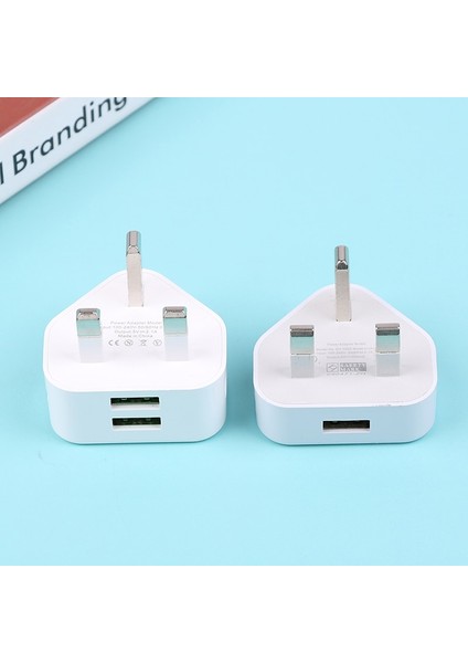 Adet Evrensel Ingiltere Tak 3 Pin Duvar Şarj Adaptörü 1/2 USB Bağlantı Noktaları ile Iphone 11 Için Şarj Samsung/huawei Şarj Cihazı (Yurt Dışından)