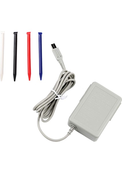Yeni 3ds Xl Şarj Kiti, Nintendo Için Ac Güç Adaptörü Şarj Cihazı ve Stylus Kalem Yeni 3ds Xl, Duvar Seyahat Şarj Cihazı Güç Kablosu Kablosu (Yurt Dışından)