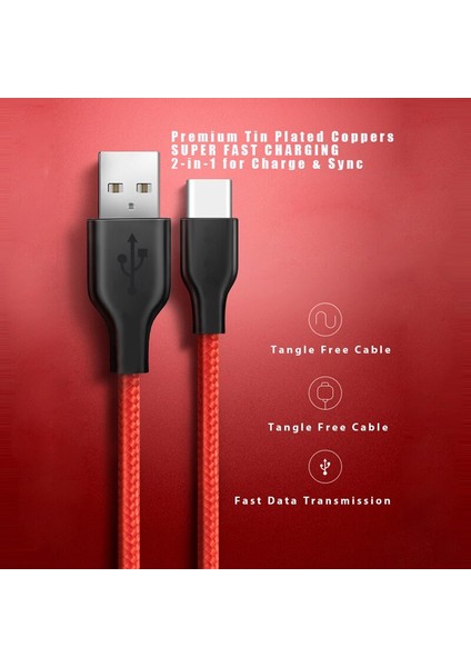 C Tipi USB Kablosu Hızlı Şarj Veri Iletim Hattı Naylon Örgülü Huawei P20/MATE20/XIAOMI X3/samsung S9 Evrensel (Yurt Dışından) fiyatları