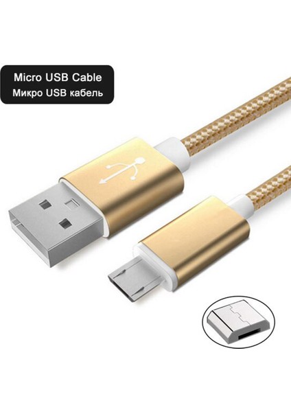 Ukyee Mikro USB Kablosu Hızlı Şarj Naylon Örgü Şarj Cihazı Samsung Galaxy S7 S6 S5 Xiaomi Redmi Not 4 5 Huawei Cep Telefonu (Yurt Dışından)