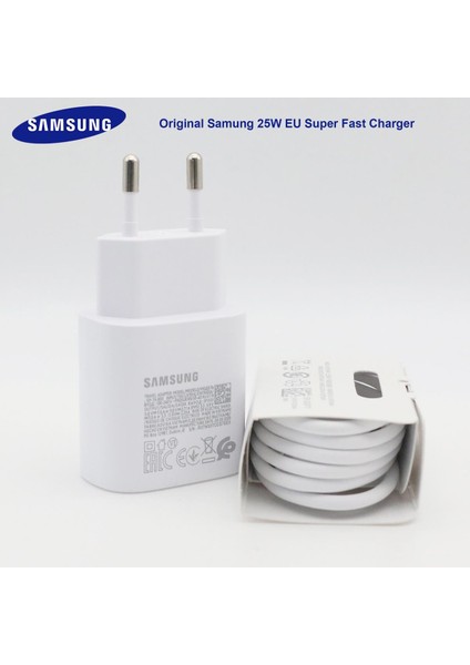 Orijinal Samsung Note 10 5g 25W Şarj Cihazı Süper Hızlı Şarj USB Tip C Pd Pps Hızlı Şarj Ab Galaxy Note 20 Ultra S20 (Yurt Dışından)