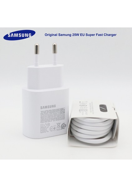 Orijinal Samsung Note 10 5g 25W Şarj Cihazı Süper Hızlı Şarj USB Tip C Pd Pps Hızlı Şarj Ab Galaxy Note 20 Ultra S20 (Yurt Dışından) modelleri