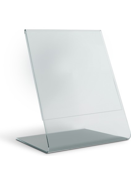 Tıvıvor A4 L Tipi Dikey Masa Üstü Şeffaf Pleksi Föylük / Broşürlük