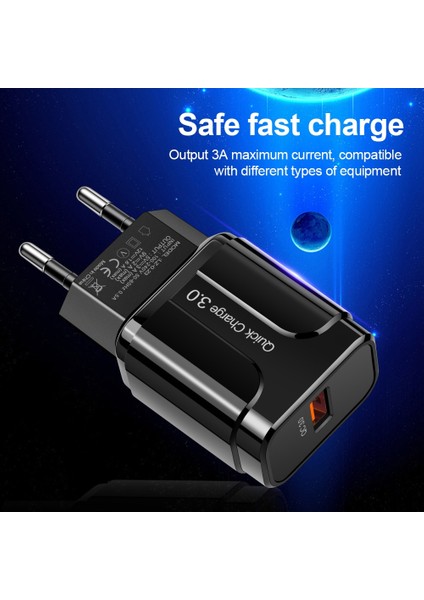 3A Hızlı Şarj 3.0 USB Şarj Cihazı Ab Duvar Cep Telefonu Şarj Adaptörü iPhone x Max 7 8 Qc3.0 Samsung Xiaomi Için Hızlı Şarj (Yurt Dışından) indirimleri