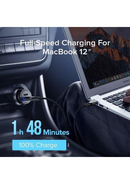 Inıu 60W USB Araç Şarj Cihazı 5A Tip C Pd Qc Hızlı Şarj Telefon Adaptörü iPhone 14 13 12 11 Pro Max 8 Xiaomi Samsung S21 S20 S10 (Yurt Dışından) modelleri
