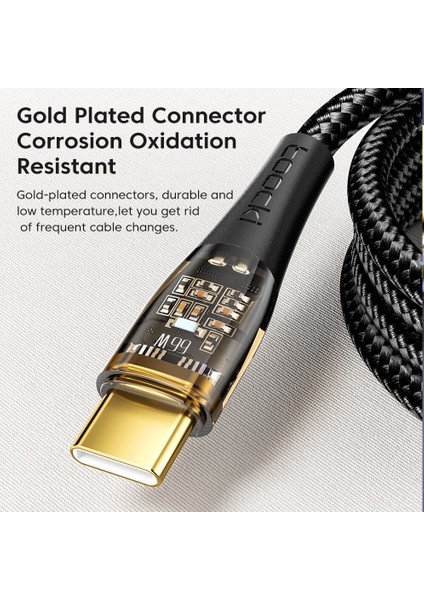 Toocki USB C Kablo C Tipi Şarj Kablosu Samsung S21 S20 Xiaomi Redmi Not 11 6A Hızlı Şarj Cihazı Usbc Veri Kablosu Tel (Yurt Dışından) modelleri