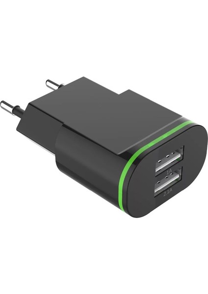 Ab Tak 2 Port LED Işık USB Şarj Aleti 5 V 2A Duvar Adaptörü Cep Telefonu Mikro Veri Şarj iPhone iPad Samsung 4.8 (Yurt Dışından)