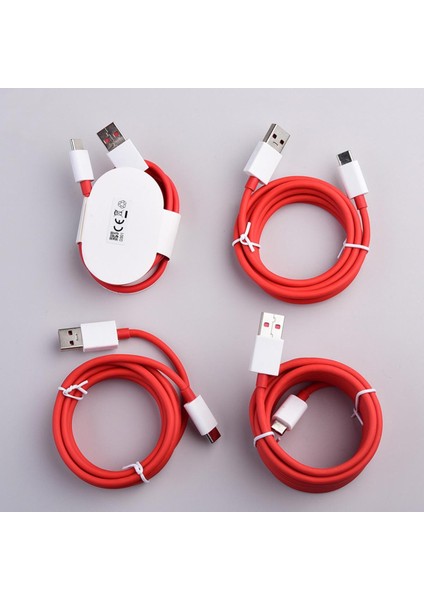 Oneplus 1 + 6A Çözgü Şarj Aleti Kablosu 1/1.5/2/3m Dash Hızlı Şarj Tipi C USB Kablosu Bir Artı 5 5t 6 6t 7 7t 8 8t Pro Nord N10 (Yurt Dışından)