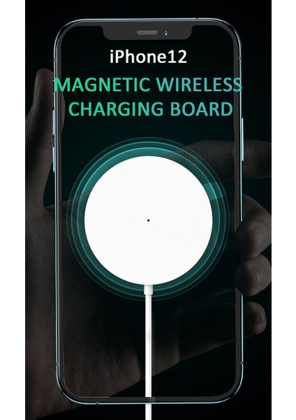 iPhone 12 13 14 Pro Max 12 13PRO Qi Hızlı Şarj Cihazı iPhone 12 Mini USB C Adaptörü Için 15W Manyetik Kablosuz Şarj Cihazı (Yurt Dışından) indirimleri