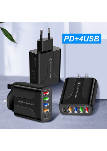 Olaf 48W 5 Port USB Şarj Aleti Pd C Tipi Şarj Cihazı Akıllı Hızlı Şarj Cep Telefonu Şarj Kafası Qc3.0 iPhone Xiaomi Için USB C Adaptörü (Yurt Dışından) fiyatları