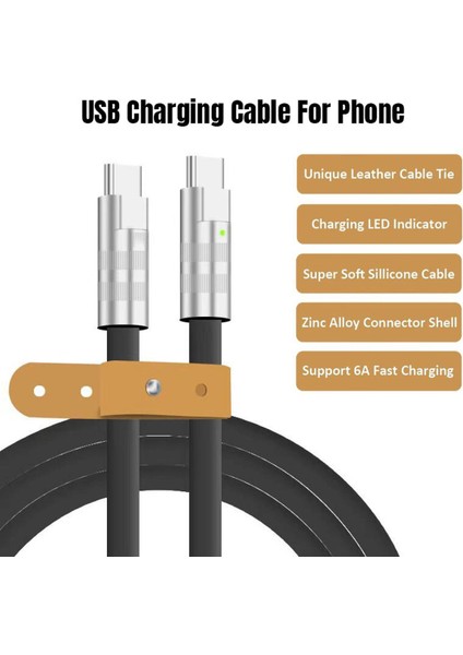 USB C Tipi Kablo Hızlı Şarj Mikro Usb'den USB C'ye Yıldırım Kablosu Iphone Şarj Cihazı Redmi Oneplus Xiaomi Samsung Yumuşak Silika (Yurt Dışından)