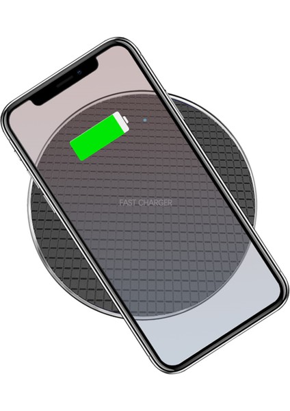 10W Kablosuz Şarj Cihazı Yuvarlak Masaüstü Hızlı Şarj Adaptörü Iphone 8p Xr Xiaomi 9 Samsung Huawei Için Uyumlu (Yurt Dışından) indirimleri