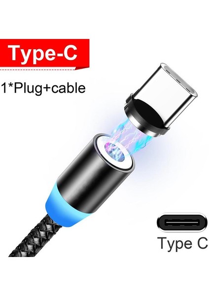 LED Manyetik USB Kablosu Hızlı Şarj Tipi C Kablo Mıknatıs Şarj Cihazı Veri Şarj Cro USB Kablosu Cep Telefonu Kablosu (Yurt Dışından) fırsatları