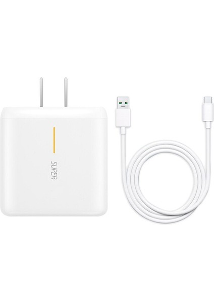 65W Supervooc 2.0 Hızlı Şarj Cihazı Oppo Find X2 Pro Reno 5 5g Ace 2X20 Realme 8X50 Pro RX17 Superdart Şarj Cihazı 2m Tip-C Kablo (Yurt Dışından) modelleri