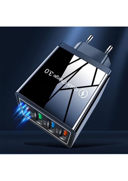 Ab/abd Tak USB Şarj Cihazı Hızlı Şarj 3.0 Telefon Adaptörü iPhone 13 Pro Max Tablet Taşınabilir Duvar Mobil Şarj Cihazı Hızlı Şarj Cihazı (Yurt Dışından)