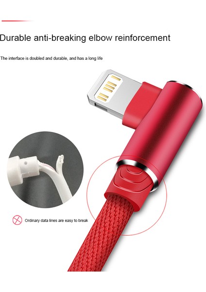 90 Derece USB Veri Kablosu Hızlı Şarj Aleti Kablosu iPhone 12 11 Pro 14 13 Mini Xr Xs Max 7 8 6s Artı Se Orijinal Şarj Kablosu 2m 3m (Yurt Dışından) modelleri