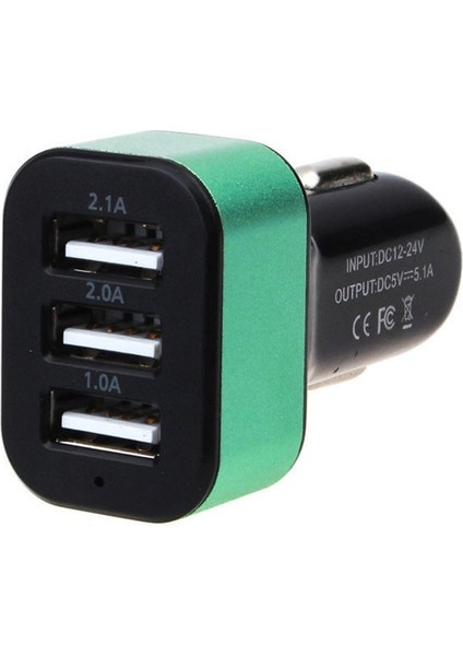 1 Adet Evrensel USB 3 Bağlantı Noktalı Şarj Cihazı Dc 5.0V 2.1A Cep Telefonu Hızlı Araba Şarjı Şarj Adaptörü iPhone Samsung Huawei Xiaomi Için (Yurt Dışından) fiyatları