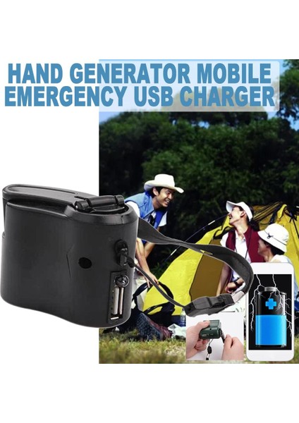 Evrensel USB El Şarj Cihazı Açık Seyahat El Krank Şarj Powerbank Elektrik Jeneratörü Şarj Cep Telefonu Kamera Dinamo (Yurt Dışından) fiyatları