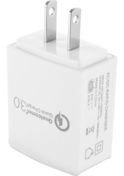 Qc3.0 Ac/güç Adaptörü Hızlı Şarj Cihazı Hızlı Şarj Güvenli ve Kararlı Beyaz (Yurt Dışından) fiyatları